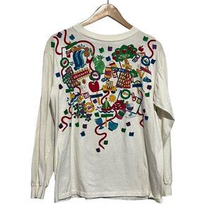 Vintage 90's Alore Graphic Tee Shirt Large New York City Themed Print